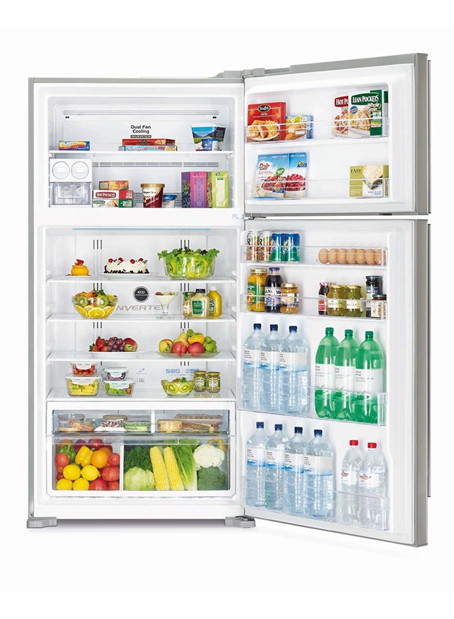 هيتاشي Refrigerator 15.7 Cu.Ft Freezer 5.5C Cu.Ft Inverter White R-V805PS1KV-1TWH white - Image 4