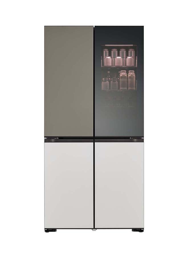 LG Refrigerator / Freezer, 13.5/5.1 Cu.ft, French Door, Lux Gray-Lux White LM264VBULM Lux Gray-Lux White - Image 1