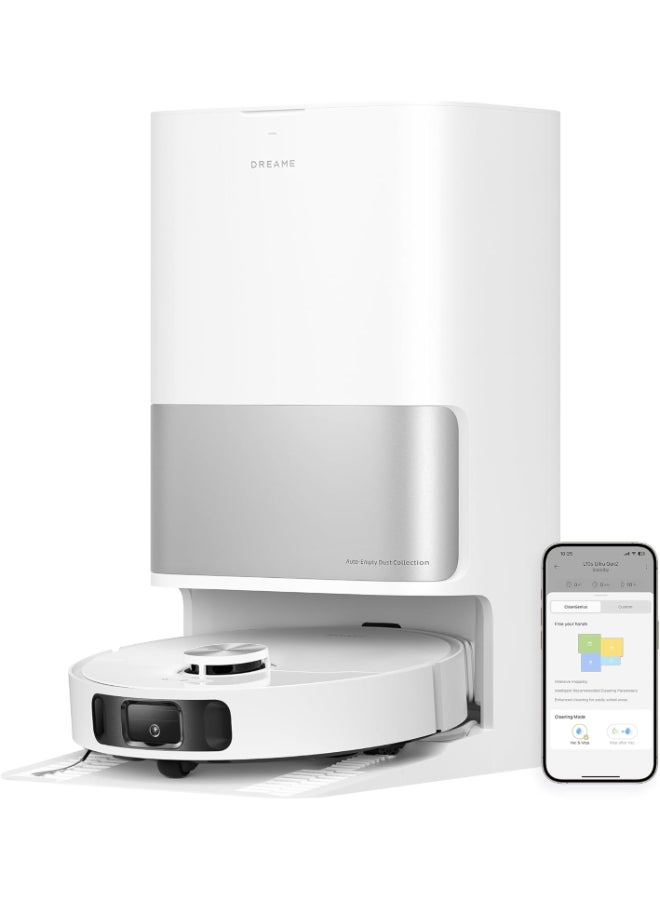 دريم L10S ULTRA GEN 2 Robot Vacuum And Mop, 10,000Pa Suction, Roboswing Mop Extension, Fully Automatic Base, Duoscrub System, Pet Mode, Smart Carpet Strategy, 32 Water Levels, White, 2 Year Warranty 20 kW L10S ULTRA GEN 2 white - Image 1