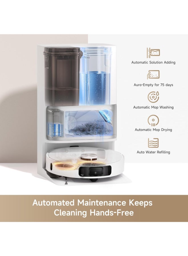 دريم L10S ULTRA GEN 2 Robot Vacuum And Mop, 10,000Pa Suction, Roboswing Mop Extension, Fully Automatic Base, Duoscrub System, Pet Mode, Smart Carpet Strategy, 32 Water Levels, White, 2 Year Warranty 20 kW L10S ULTRA GEN 2 white - Image 2