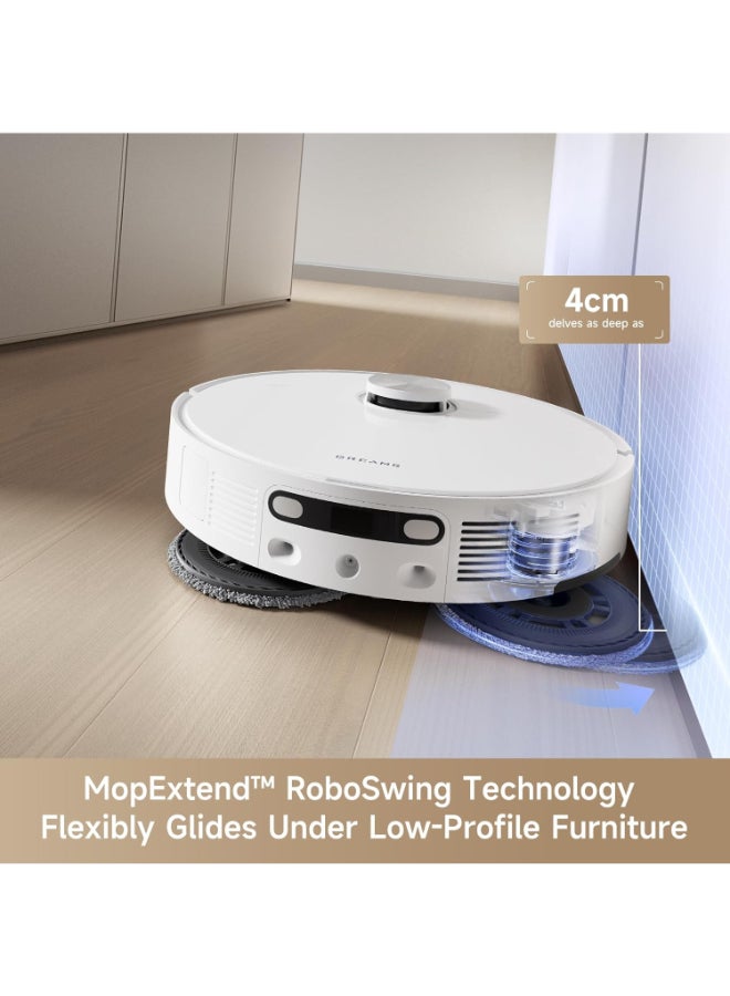 دريم L10S ULTRA GEN 2 Robot Vacuum And Mop, 10,000Pa Suction, Roboswing Mop Extension, Fully Automatic Base, Duoscrub System, Pet Mode, Smart Carpet Strategy, 32 Water Levels, White, 2 Year Warranty 20 kW L10S ULTRA GEN 2 white - Image 3