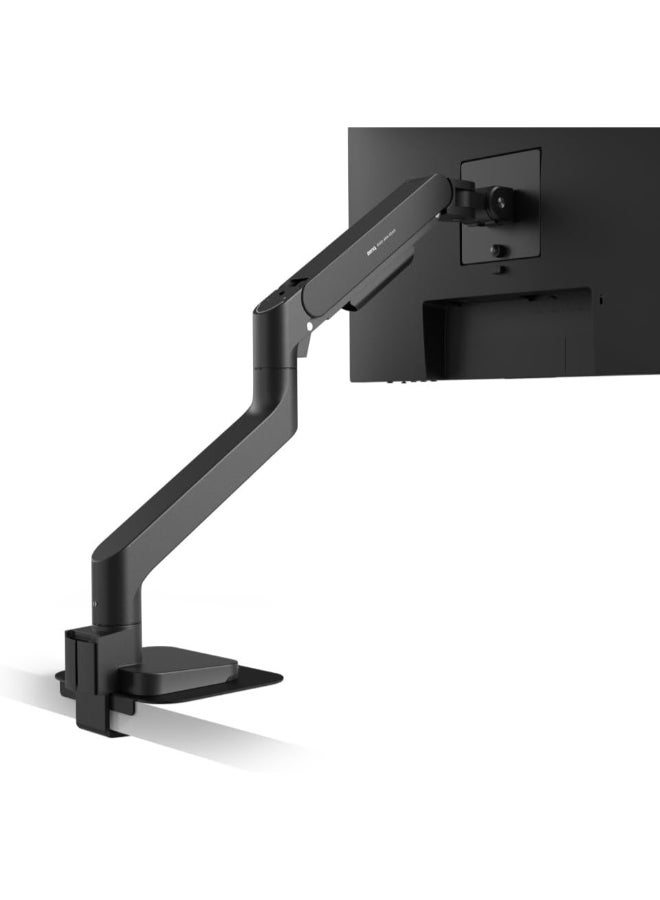 بين كيو ذراع شاشة بنكي إيرغو BSH01 - حامل شاشة بنابيب غاز لدعم شاشات حتى 45 بوصة و44 رطل، قوي، تركيب سريع، بدون انحناء، مشبك علوي وقاعدة جرومايت، لوحة تعزيز، توافق VESA 75x75 و100x100 مم - Image 1