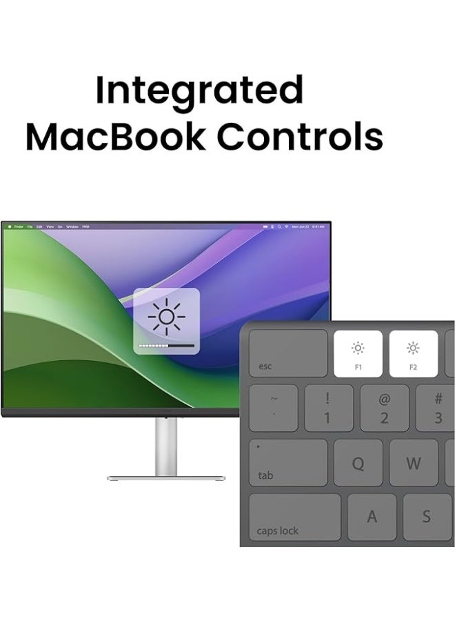 بين كيو شاشة MA270U 27 بوصة 4K 3840x2160 لجهاز MacBook® Pro/Air، مزدوجة USB-C، 90 واط توصيل الطاقة، مطابقة ألوان Mac، مركز USB، تحكم في السطوع والصوت على Mac، قاعدة قابلة للتعديل في الارتفاع والإمالة، نطاق ألوان P3 رمادي، نسخة KSA - ضمان 3 سنوات - Image 4