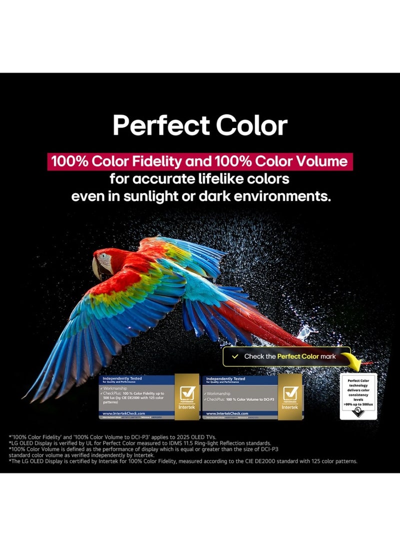 LG 55 inch LG OLED AI CS5 4K, 144Hz, 0.1 ms VRR, Dolby Vision/Dolby Atmos, Smart TV, AI Magic remote, α9 AI Processor 4K Gen8, WebOS25, Model Year 2025, 2 Year Warranty - OLED55CS5VA Black - Image 5