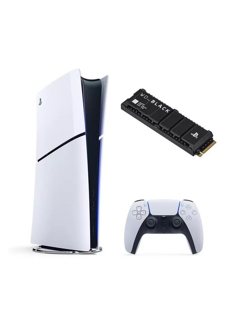 سوني بلاي ستيشن 5 إصدار رقمي، مع حزمة WD Black سعة 1 تيرابايت - نسخة السعودية