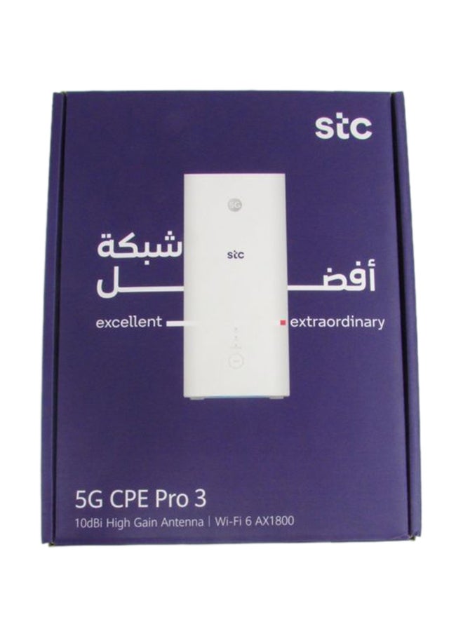 STC Renewed - 5G CPE Pro 3 H138-380 5G Wireless Home CPE Router white - Image 3