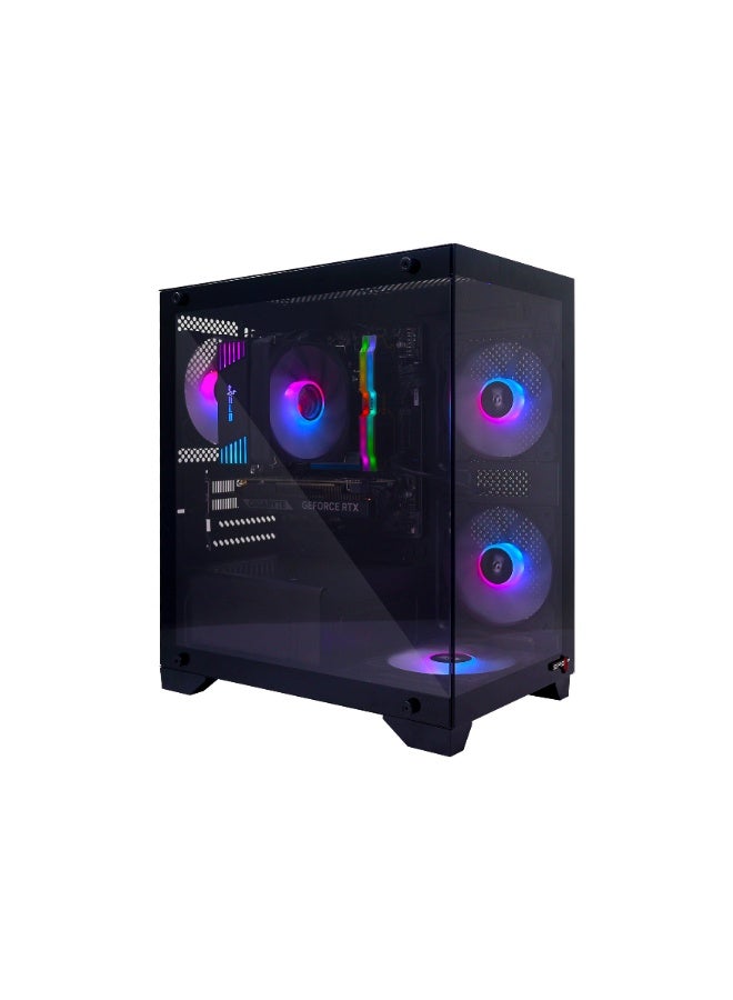 Spear Pc Gaming PC With Intel Core i5-14400F Processor/32GB RAM DDR5/1TB SSD/8GB Nvidia GeForce RTX 5050 Graphics/Windows 11 Pro/ Black - Image 1