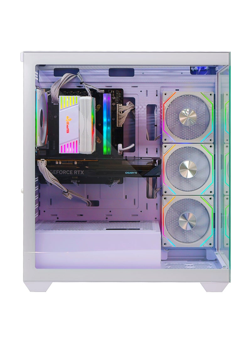 Spear Pc Gaming PC With Intel Core i5-14400F Processor/ RTX 5060 8GB Triple-Fan/32GB RAM DDR5/ 1TB NVMe SSD 3300MB/s, 600W PSU, ARGB ATX Case with 4 ARGB Fans & Remote Control, Windows 11 Pro White - Image 2