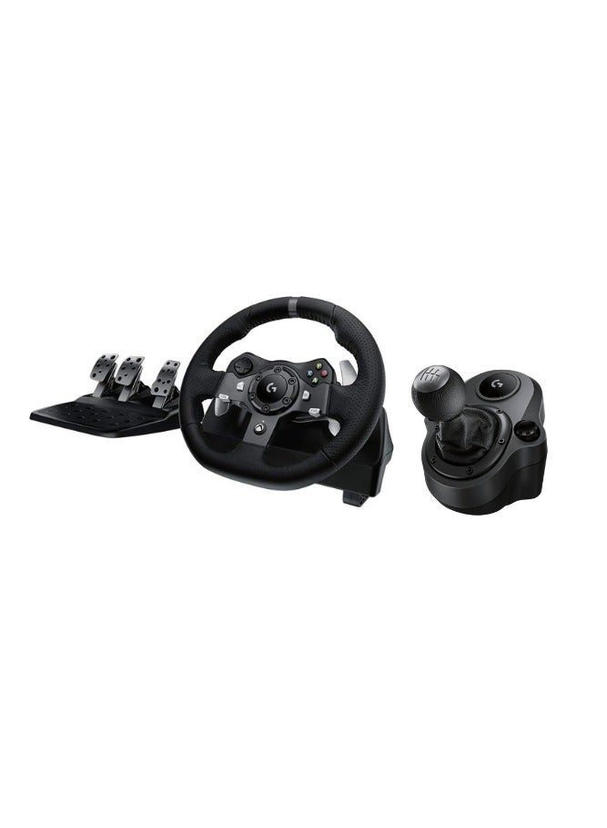 Logitech G920 Driving Force Racing Wheel And Floor Pedals+ Driving Force Shifter - Black - Image 1
