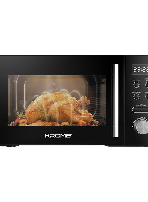 Digital Microwave Oven, 20L Capacity, 700W Output, 5 Power Levels, 95-Minute Timer, Cooking End Signal, Grey Painted Cavity, 20 L 700 W KR-MW20DM black