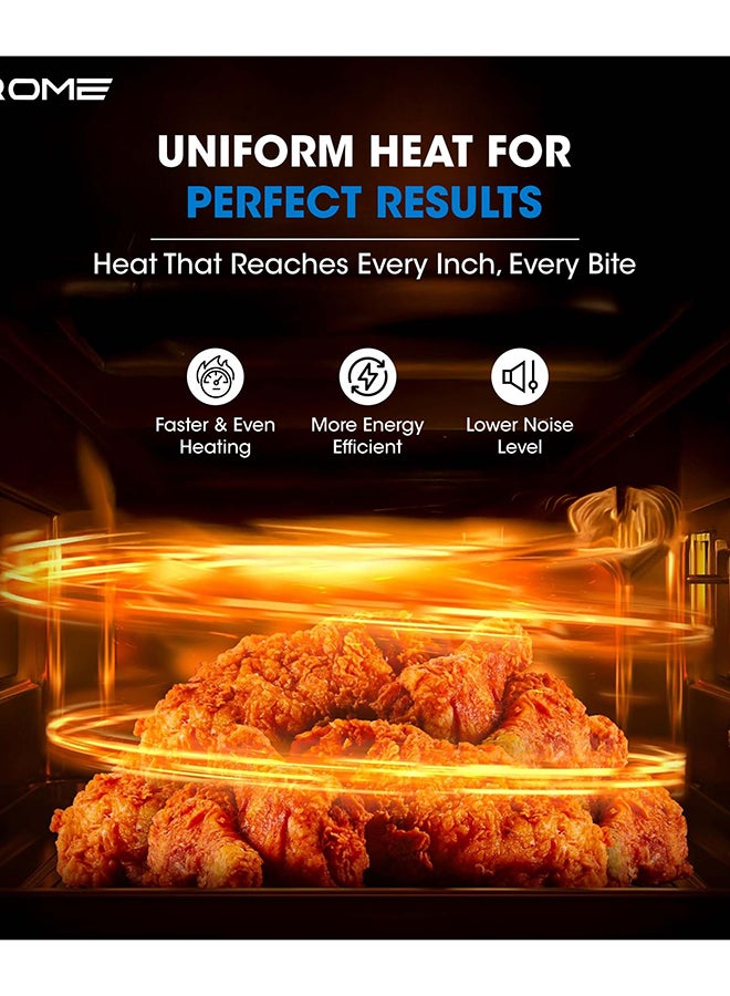 كروم فرن ميكروويف كروما، سعة 20 لتر، قدرة 700 واط، 5 مستويات طاقة، مؤقت 35 دقيقة، إشارة انتهاء الطهي، تجويف مطلي باللون الرمادي، لون أسود | KR-MW20MM - Image 3