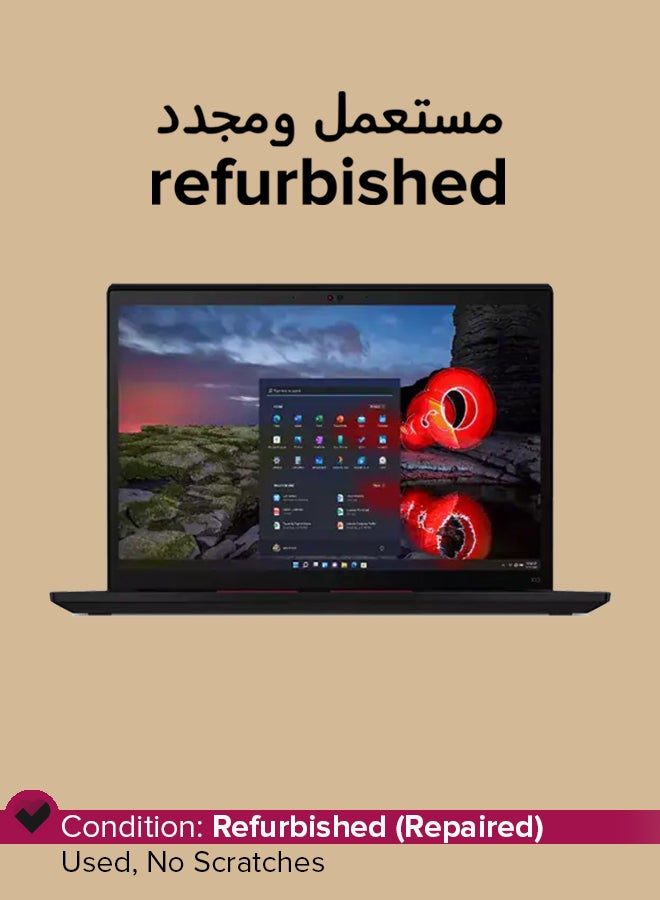 Refurbished - ThinkPad X13 Gen 2 Laptop With 13.3-Inch Full HD Display,Intel Core i5 Processor/Quad Core/11th Gen/16GB RAM/512GB SSD/Intel Iris XE Graphics/Windows 11 Pro English black