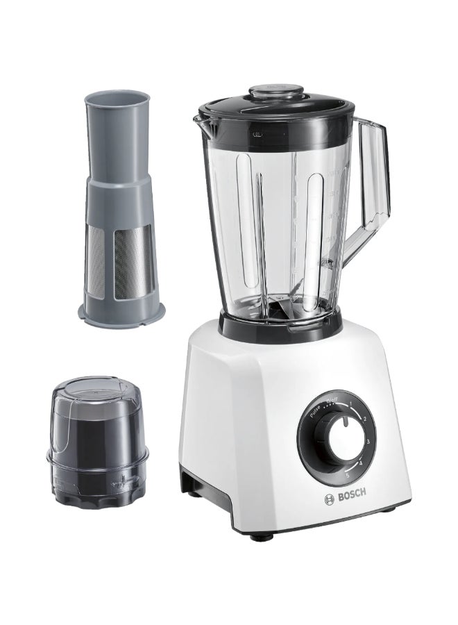 BOSCH 600W MightyMixx Pulse Function Jug Blender White 1.5 L JAHMMB33P5BGB 600 W JAHMMB33P5BGB white - Image 1