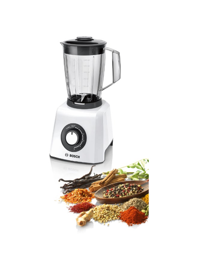 BOSCH 600W MightyMixx Pulse Function Jug Blender White 1.5 L JAHMMB33P5BGB 600 W JAHMMB33P5BGB white - Image 3