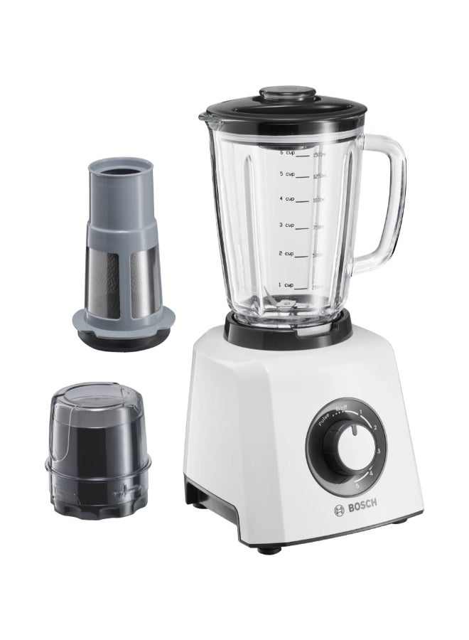 BOSCH 600W MightyMixx Pulse Function Jug Blender White 1.5 L JAHMMB33P5BGB 600 W JAHMMB33P5BGB white - Image 4