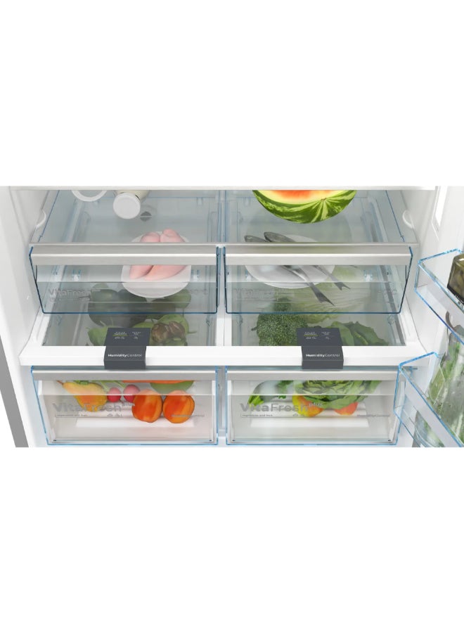 بوش Series 6 Free-Standing Refrigerator with Freezer at Bottom Brushed Silver 619 L JAH160BKGN86AI41B JAH160BKGN86AI41B Brushed Silver - Image 4