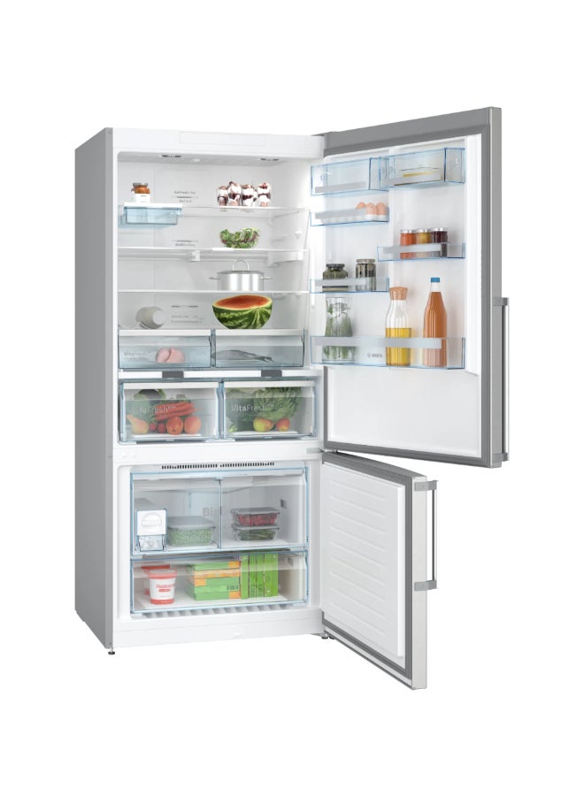 بوش Series 6 Free-Standing Refrigerator with Freezer at Bottom Brushed Silver 619 L JAH160BKGN86AI41B JAH160BKGN86AI41B Brushed Silver - Image 2