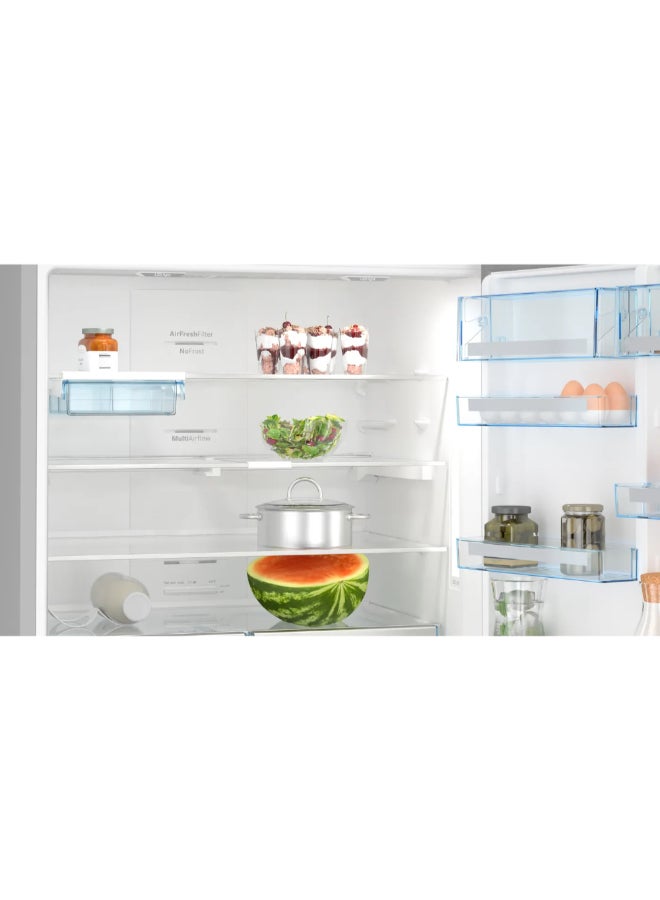 بوش Series 6 Free-Standing Refrigerator with Freezer at Bottom Brushed Silver 619 L JAH160BKGN86AI41B JAH160BKGN86AI41B Brushed Silver - Image 3