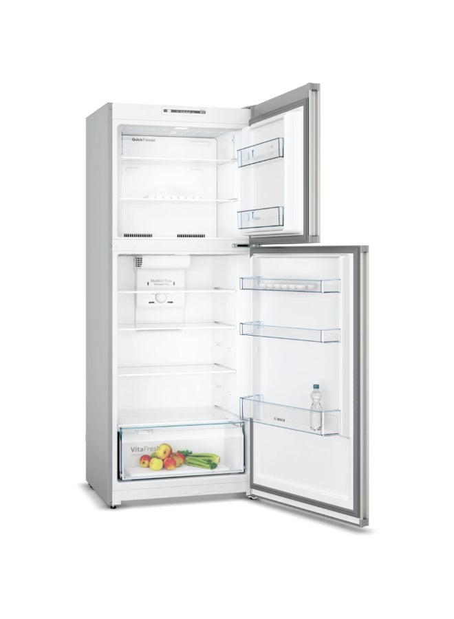 بوش ثلاجة قائمة بذاتها من السلسلة 2 مع فريزر في الأعلى فضي معدني 365 لتر JAHKDN43N120B - Image 2