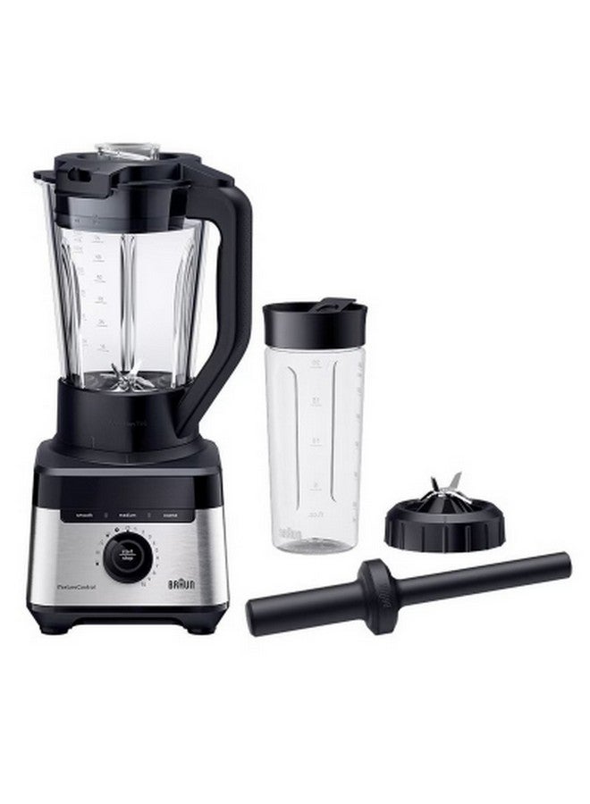 براون خلاط جغرافي بتقنية TriAction 1400 واط باللونين الأسود والفضي سعة 2 لتر BRJB7551BK