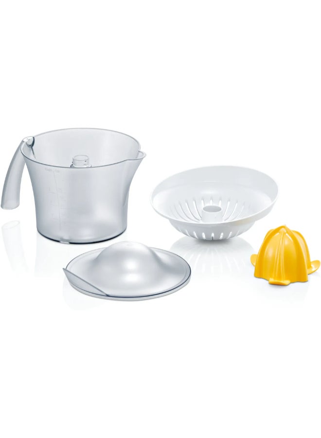 بوش عصارة الحمضيات الأوتوماتيكية 25 واط باللونين الأبيض والبرتقالي سعة 800 مل JAHMCP3000NGB - Image 2