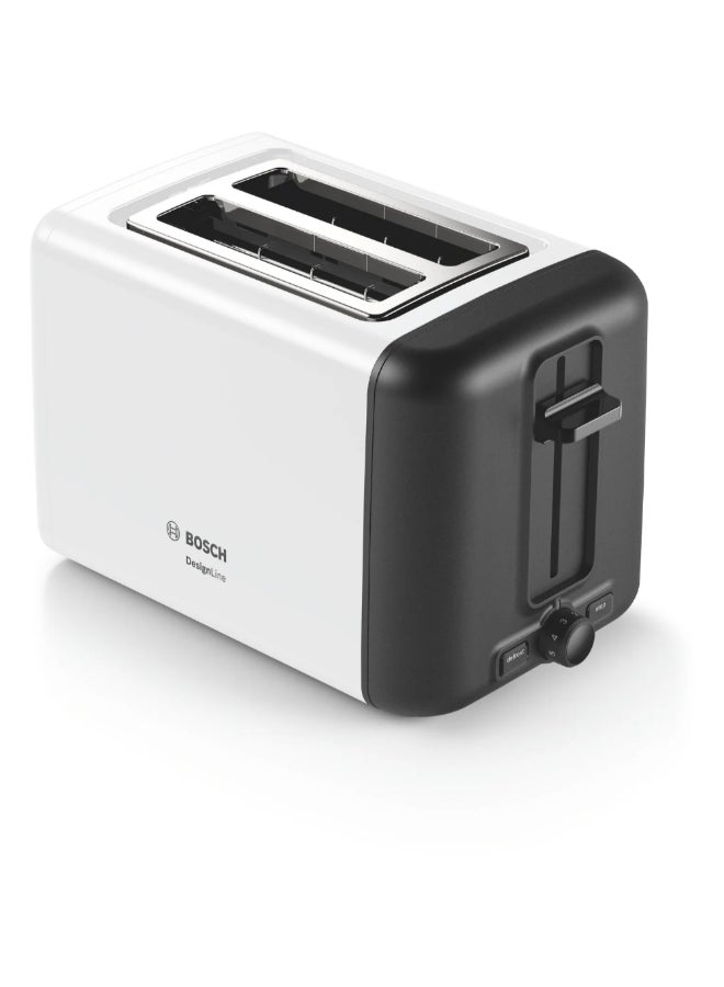 بوش محمصة 2 شريحة بتصميم 970 واط قابلة للتعديل في درجة الحرارة باللونين الأبيض والأسود 17 × 30 × 19.5 سم JAHTAT3P421GB - Image 2
