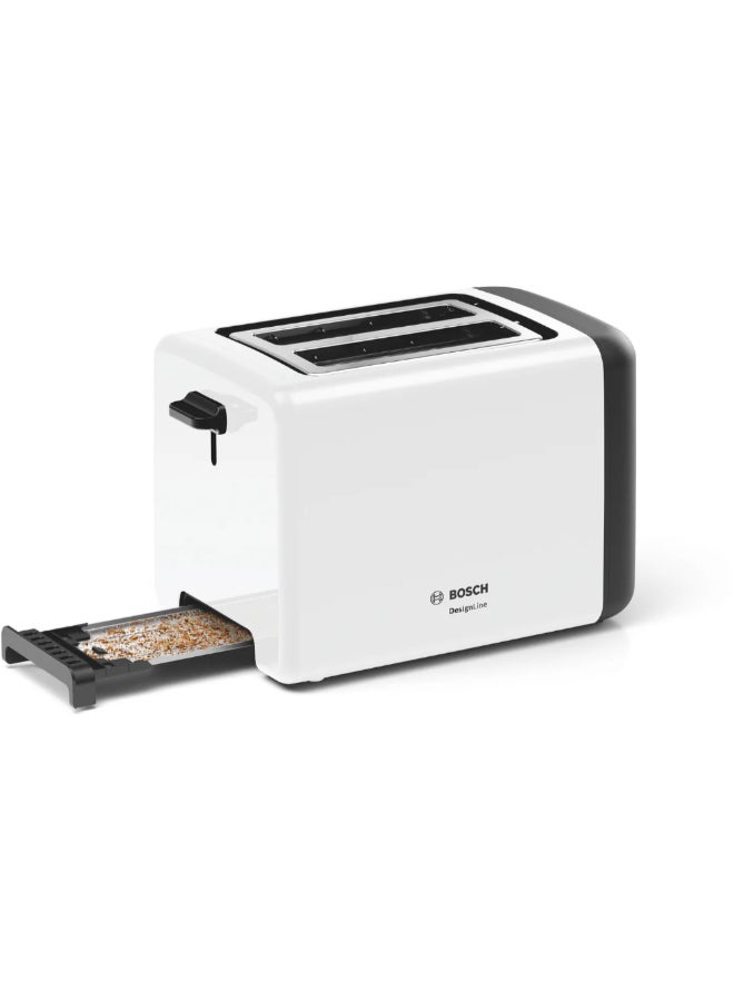 بوش محمصة 2 شريحة بتصميم 970 واط قابلة للتعديل في درجة الحرارة باللونين الأبيض والأسود 17 × 30 × 19.5 سم JAHTAT3P421GB - Image 5