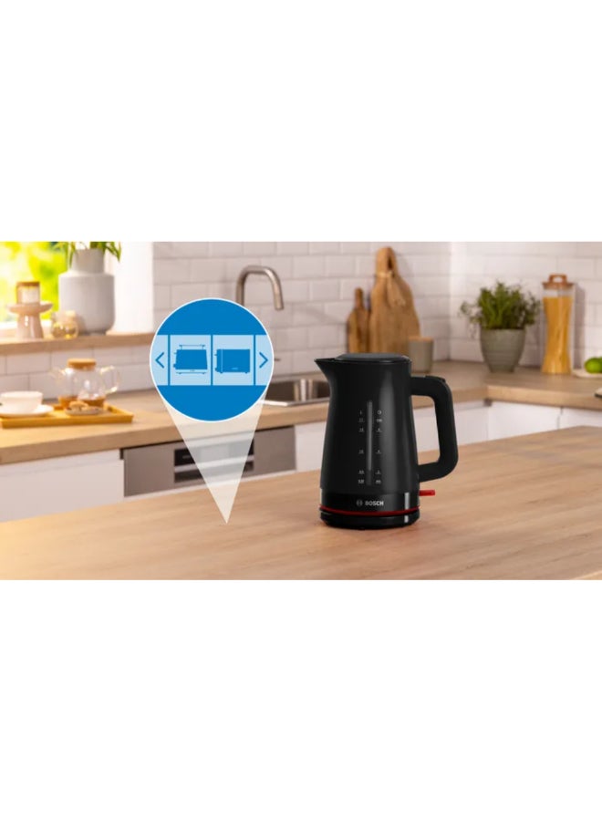 BOSCH 3000W MyMoment Dry Boil Protection Electric Kettle Black 1.7 L JAHTWK3M123GB 1.7 L 3000 W JAHTWK3M123GB black - Image 2