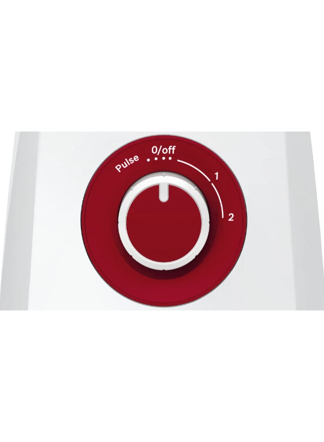 BOSCH 450W MightyMixx Multi-Functional 2-Speed Jug Blender White and Red 20.1 x 17.9 x 38 cm JAHMMB12P4RGB 450 W JAHMMB12P4RGB White and Red - Image 3