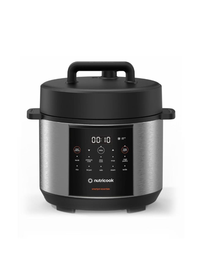 nutricook 900W Smart Pot Essentials Electric Cooker Black and Silver 4 Liter NC-SP150 4 L 900 W NC-SP150 Black and Silver - Image 1