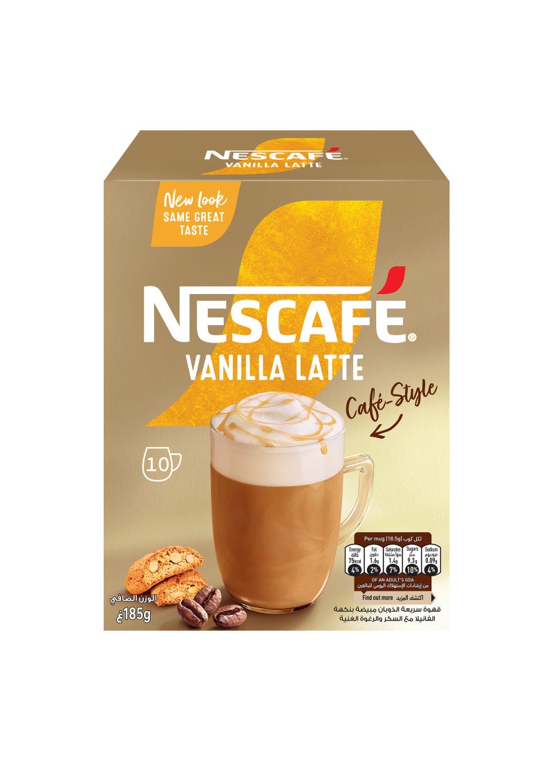 Nescafe Gold Vanilla Latte Low Fat Single