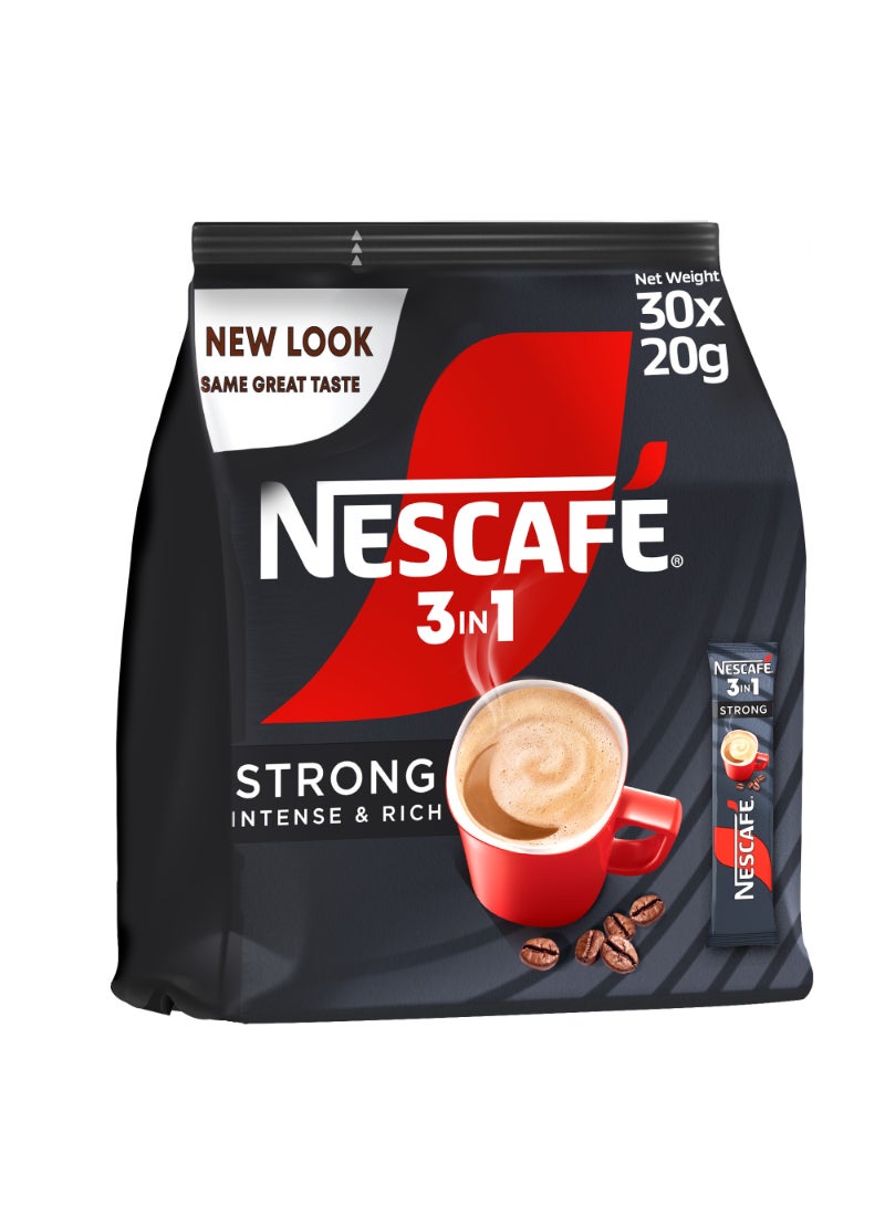 Nescafe 3 In 1 Strong Intense & Rich Instant Coffee Single - Image 4