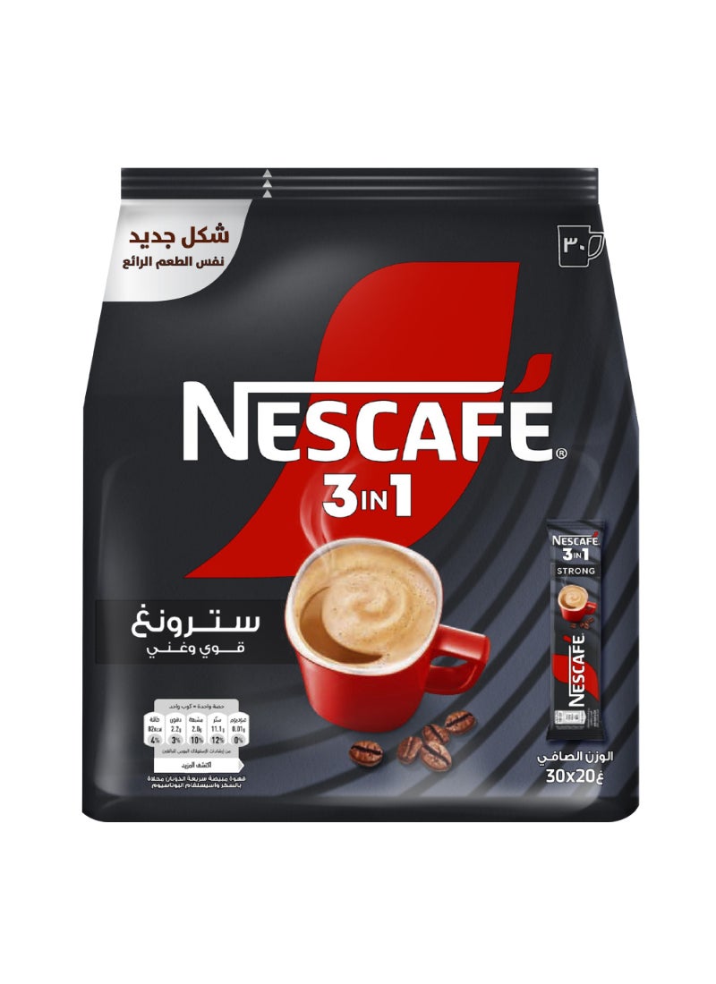 Nescafe 3 In 1 Strong Intense & Rich Instant Coffee Single - Image 2