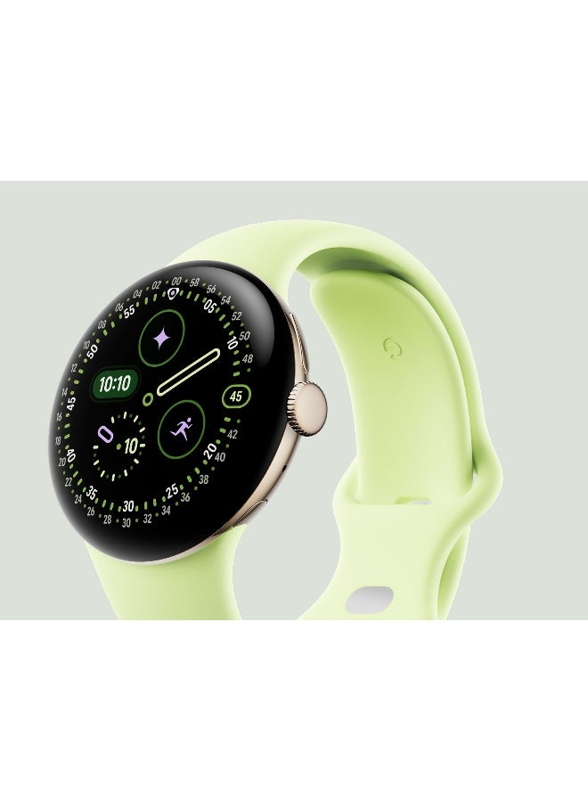 جوجل ساعة بيكسل 4 (41 مم) هيكل ألمنيوم ذهبي شامباني مع حزام نشط - Image 1