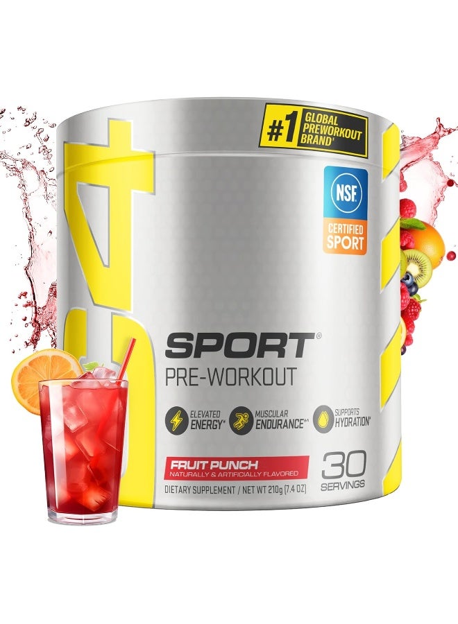 سيلوكور مسحوق C4 الأصلي قبل التمرين بدون سكر، بيتا ألانين، فيتامين C، للطاقة والتركيز والأداء، بنكهة فواكه البونش – 30 حصة - Image 1