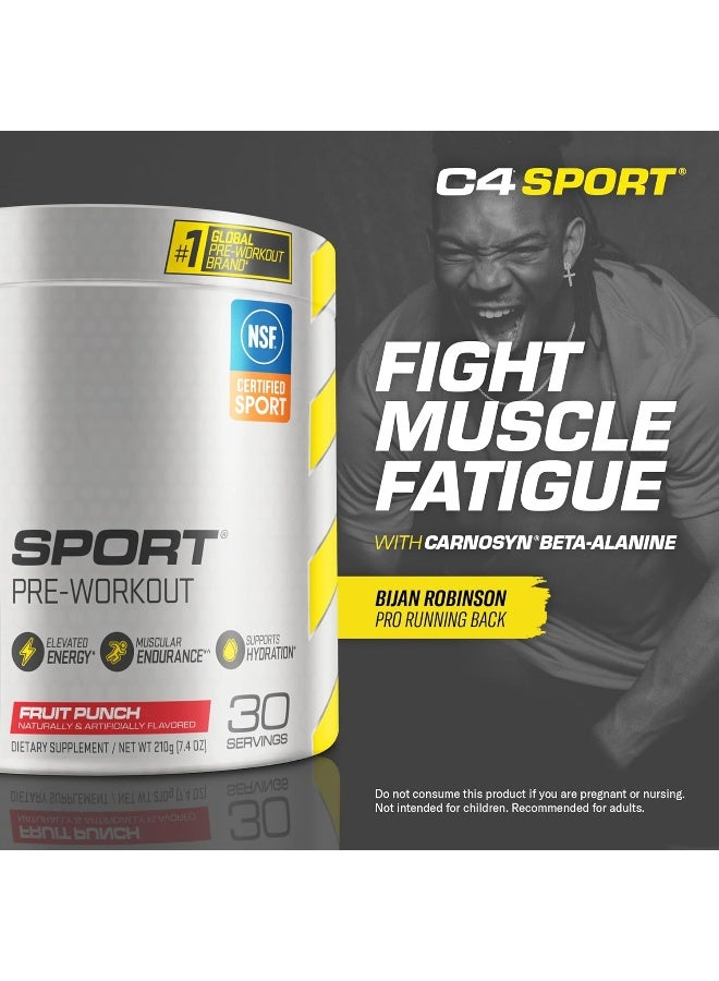 سيلوكور مسحوق C4 الأصلي قبل التمرين بدون سكر، بيتا ألانين، فيتامين C، للطاقة والتركيز والأداء، بنكهة فواكه البونش – 30 حصة - Image 3