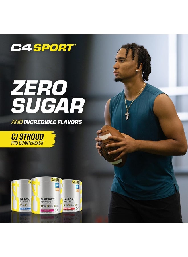 سيلوكور مسحوق C4 الأصلي قبل التمرين بدون سكر، بيتا ألانين، فيتامين C، للطاقة والتركيز والأداء، بنكهة فواكه البونش – 30 حصة - Image 4