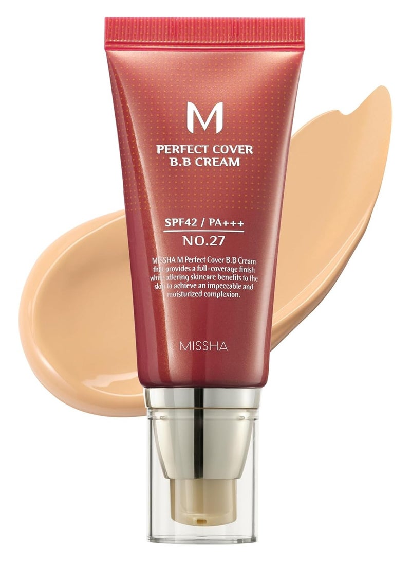 Missha M Perfect Cover Bb Cream 50 ml No.27 Honey Beige No.27 Honey Beige - Image 1
