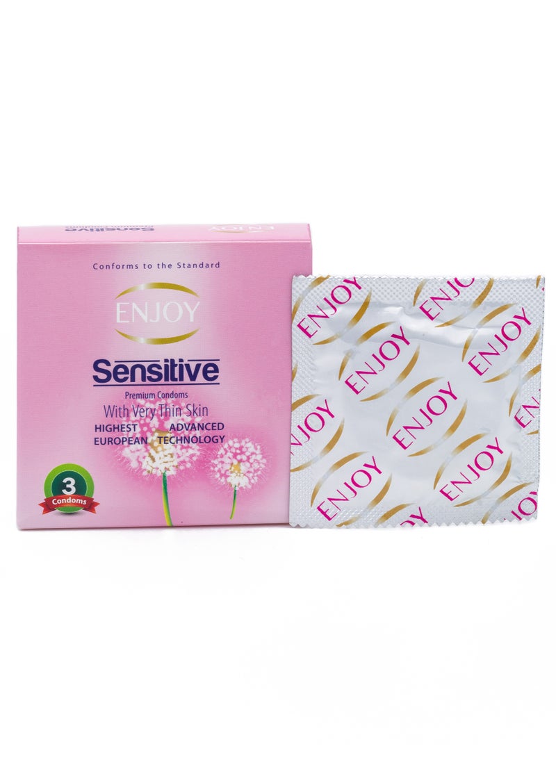 إنجوي واقيات ذكرية حساسة مميزة 3 قطع - Image 1