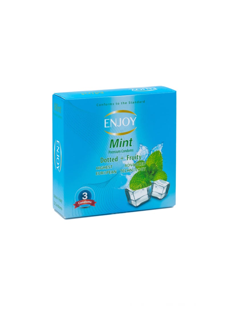 ENJOY Mint Premium Condoms 3 Pieces - Image 2