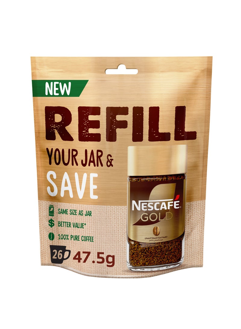Nescafe Gold Refill Pouch 47.5grams Single - Image 1
