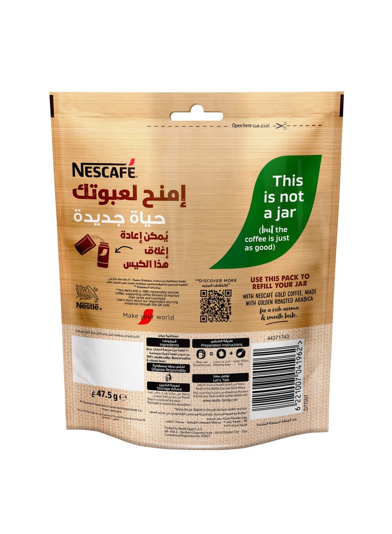Nescafe Gold Refill Pouch 47.5grams Single - Image 2