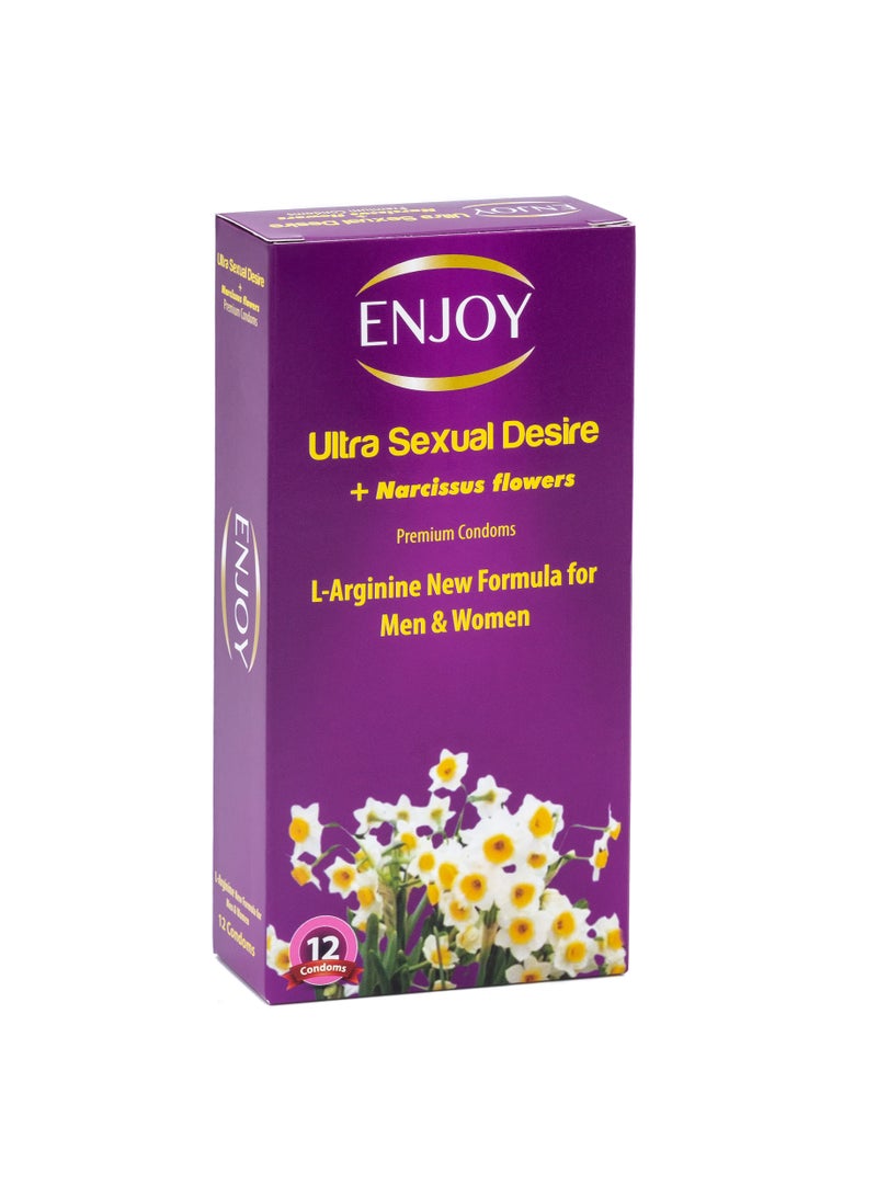 إنجوي واقيات ذكرية من زهور النرجس - 12 قطعة - Image 2