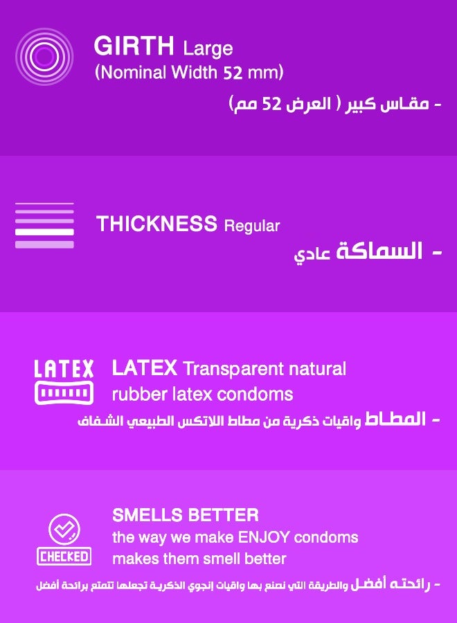 إنجوي واقيات ذكرية من زهور النرجس - 12 قطعة - Image 5