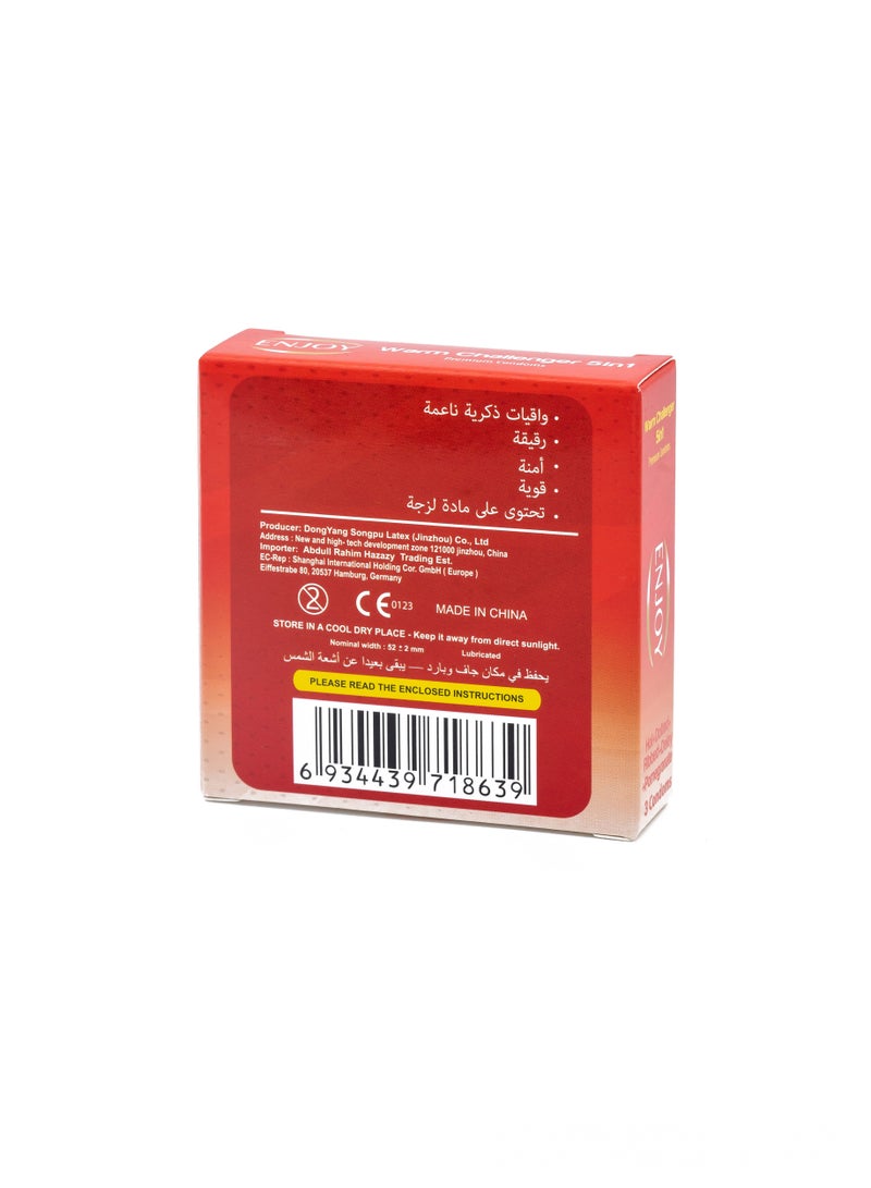 إنجوي واقيات ذكرية فاخرة من الرمان 3 قطع - Image 3