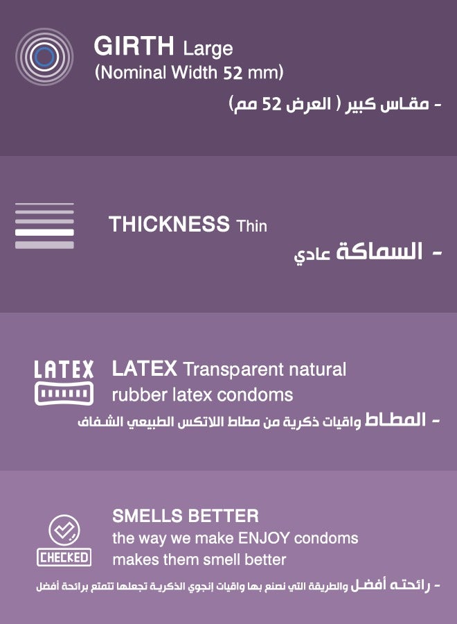 إنجوي واقيات ذكرية فاخرة آمنة إضافية 3 قطع - Image 5