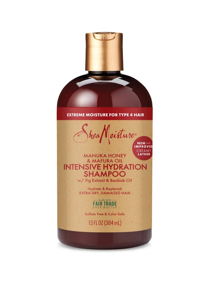 SheaMoisture Intensive Hydration Shampoo Manuka Honey And Mafura Oil 384ml - Image 1