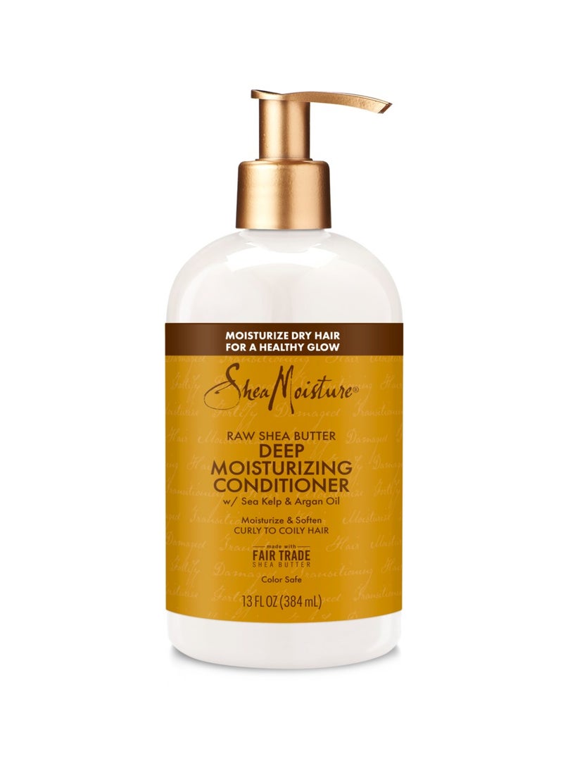 SheaMoisture Raw Shea Butter Conditioner For Curly Hair 384ml - Image 1
