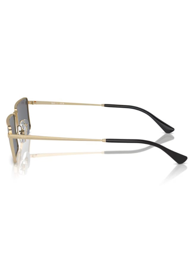 راي بان نظارات شمسية مستطيلة للنساء من راي بان RB3741 92136V - حجم العدسة: 59 مم - Image 2