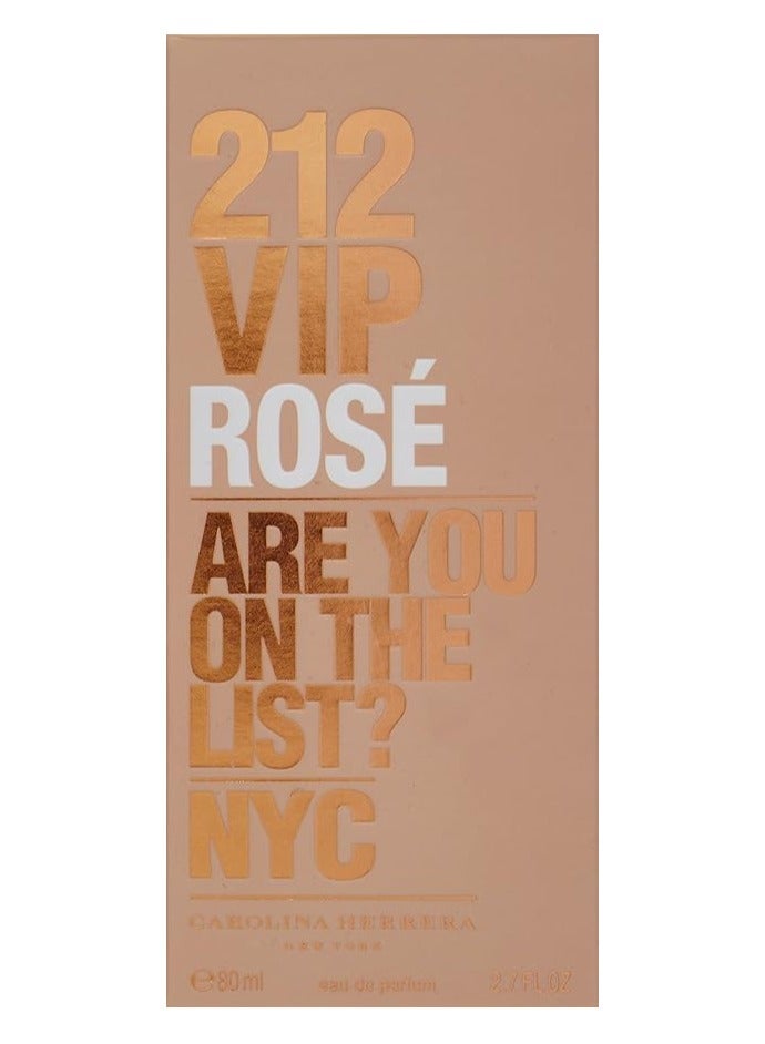 CAROLINA HERRERA 212 VIP Rose EDP For Women - 80ml - Image 3